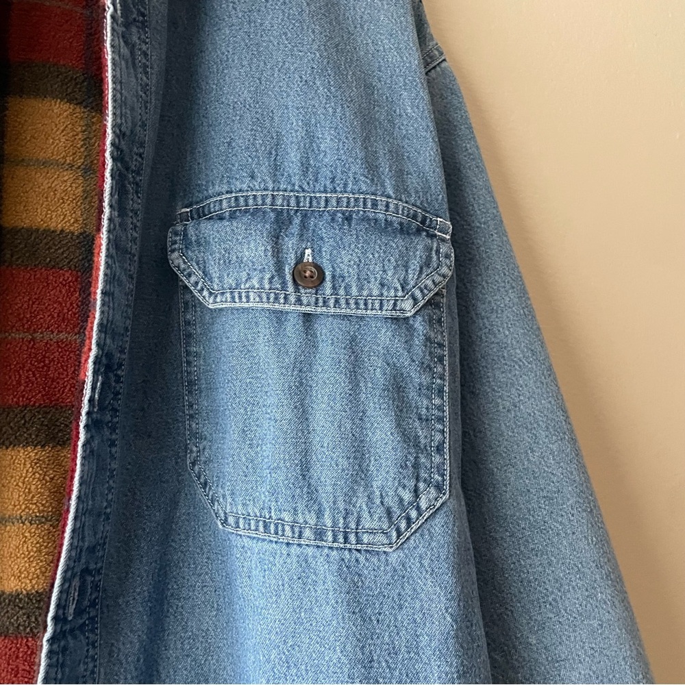 Vintage Denim Blanket Lined Jacket Shacket Men’s M - Picture 5 of 7